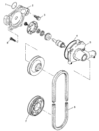 Water Pump Xlt Ltd 0973756 & European Xlt Ltd
