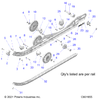 Suspension, Rail, Lh/Rh