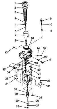 Carburetor Assembly 600 Xcr