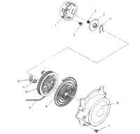 Recoil Starter Assembly Storm 0950782, Storm Sks 0950582, Euro Storm E9507