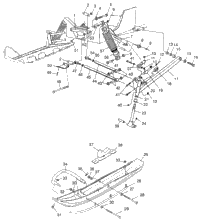 Front Suspension & Ski 600 Xcr