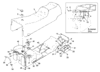 Seat & Gas Tank Classic Touring 0983365 & European Classic Touring E983