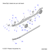 Suspension, Rail Beams, Lh/Rh