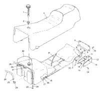 Seat & Gas Tank Trail Touring 0982362 & European Trail Touring