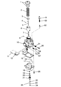 Carburetor Trail 0950761, Trail Deluxe 0950262 & European Trail Deluxe E