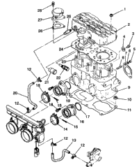Cylinder Assembly 500 Efi 0942774 & Efi Sks 0942574