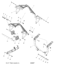 Suspension, Crank Asm., Rear All Options