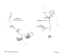 Electrical, Wire Harness, Hood, Elec. Start