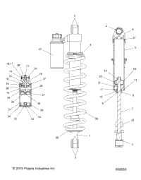 Suspension, Shock, Rear Track, W/Res. S19efk8rs/Efm8rs