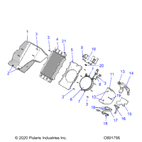 Engine, Radiator Mounting