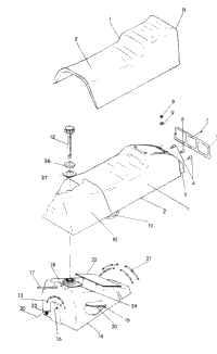 Seat/Gas Tank Assembly Trail