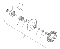 Driven Clutch Assembly Lite/0933433,Starlite/0933427 & Lite Deluxe/09334