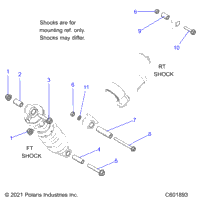 Suspension, Shock Mounting, Rear Susp