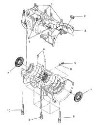 Crankcase Assembly 500 Efi/0930674 & 500 Efi Sks/0930574