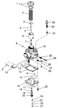 Carburetor 500 0972964 (4938393839D03a)
