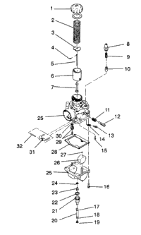 Carburetor Assembly Trail / 0930761 & Trail Deluxe / 0930243