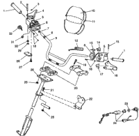 Steering Handlebar Widetrak Lx 0982065 & European Widetrak Lx