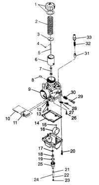 Carburetor Trail 0972761, European Trail E972761, Trail Touring 0972262 &