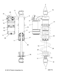 Suspension, Shock, Front Track S16da6psl (600179)