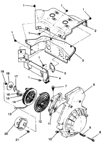 Blower Housing & Recoil Starter Assembly Widetrak Gt
