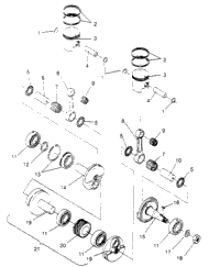 Piston & Crankshaft Widetrak Lx 0952064 & European Widetrak Lx