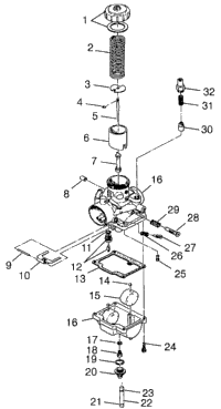 Carburetor 500 Rmk 0982964 & European 500 Rmk