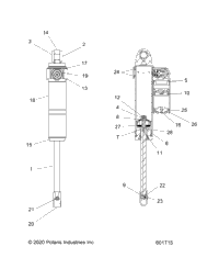 Suspension, Shock, Rear Track S21mdx6dsa/6Dea