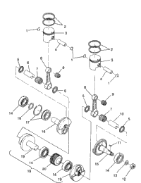 Piston & Crankshaft Sport & Sport Touring 0980243