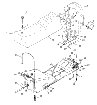 Seat & Gas Tank Assembly Trail Deluxe 0952262