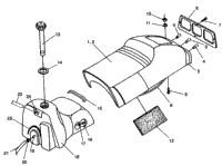 Seat & Gas Tank Assembly 600 Xcr