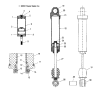 Shock, Rear Track /Ne5bsb (4997239723B14)