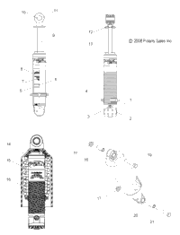 Suspension, Shock, Front Track (49Snowshockfronttrbo)