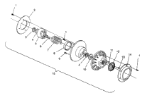 Driven Clutch Assembly Storm 0965782, Storm Sks 0965582, Euro Storm E96578
