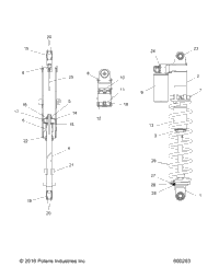 Suspension, Shock, Rear Track All Options (600293)