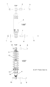 Suspension, Shock, Rear Track All Options