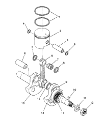 Piston & Crankshaft Starlite Gt