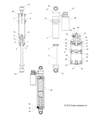 Suspension, Shock, Rear Track, Intl S16da6pel (49Snowshockrear7043959)