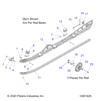 Suspension, Rail Beams, Lh/Rh