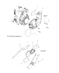 Engine, Air Inlet & Outlet Ducts