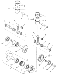 Piston & Crankshaft Tran Sport 0960143 & Euro Tran Sport