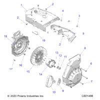 Engine, Blower Housing & Recoil Starter