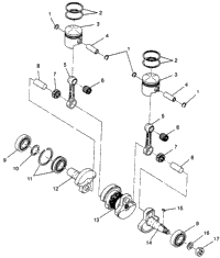 Piston & Crankshaft Lite Gt & European Lite Gt E973133