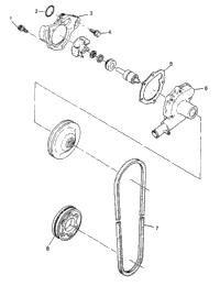 Water Pump 500 0972764, European 500 E972764, 500 Sks , European 500