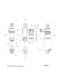 Suspension, Shock, Front Track (600969)