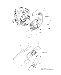 Engine, Air Inlet & Outlet Ducts