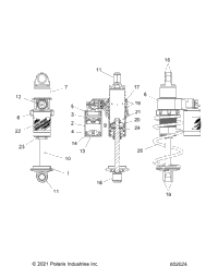Suspension, Shock, Front Track, Velocity 7045536