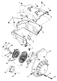 Blower Housing & Recoil Starter Trail Rmk