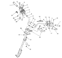 Steering Handlebar Assembly Widetrak Gt