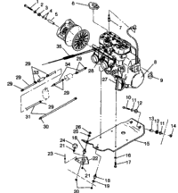 Engine Mounting 500 Efi 0942774 & Efi Sks