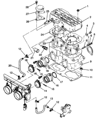 Cylinder Assembly 500 Efi 0942774 & Efi Sks